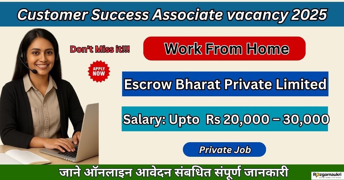 Customer Success Associate vacancy 2025 Remote Job, Night Shift