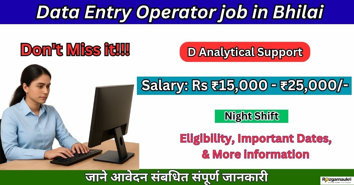 Data Entry Operator job 2025