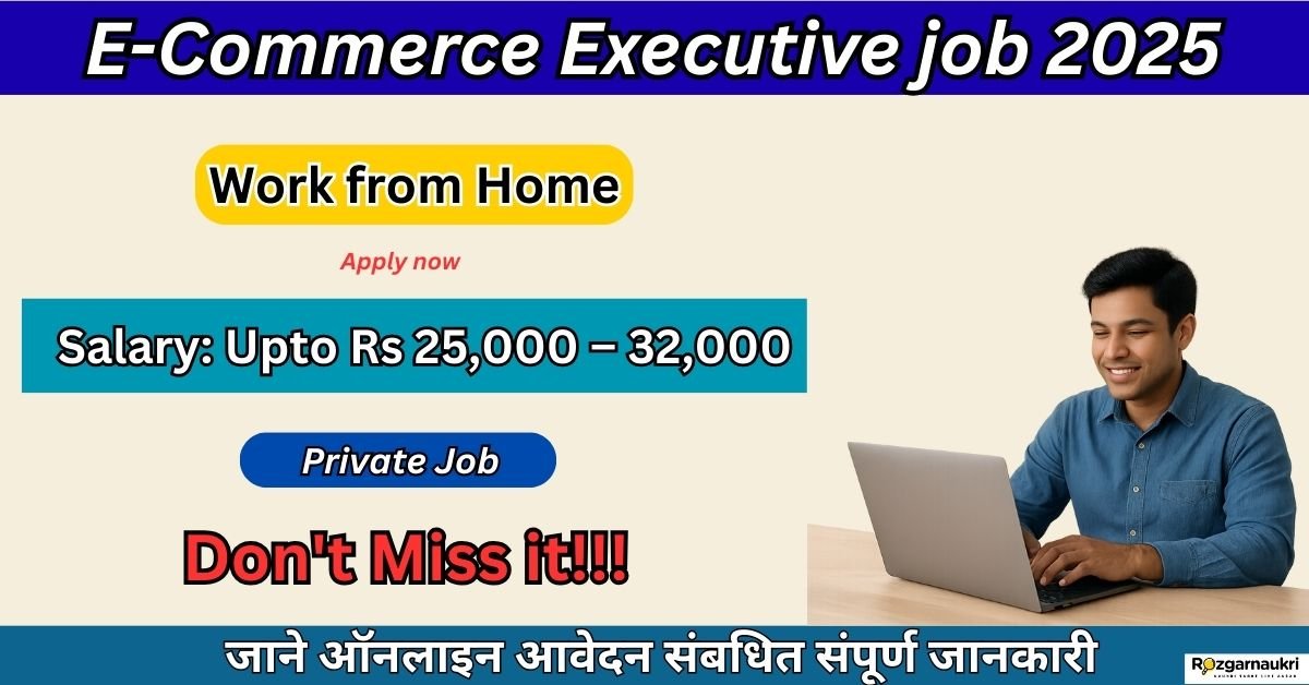 E-Commerce Executive job 2025 Work from Home ऐसे करें Apply