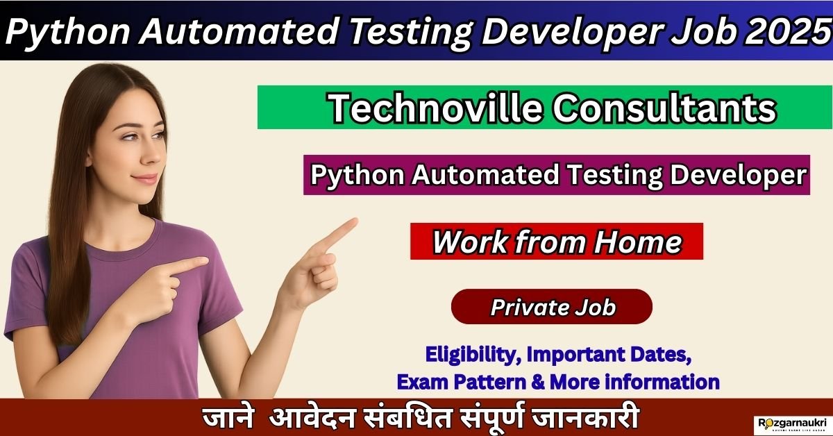 Python Automated Testing Developer Job 2025