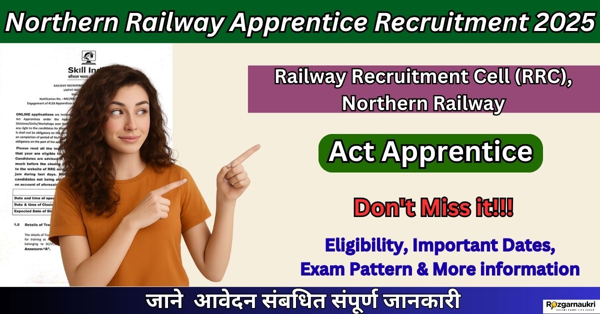 Northern Railway Apprentice Recruitment 2025