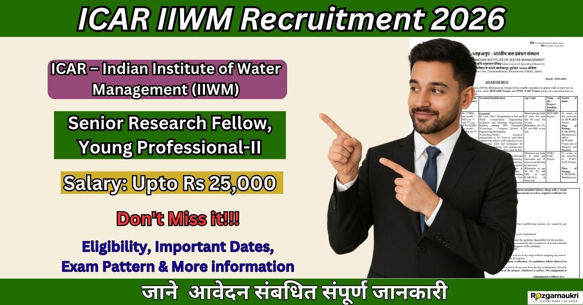 ICAR IIWM Recruitment 2026