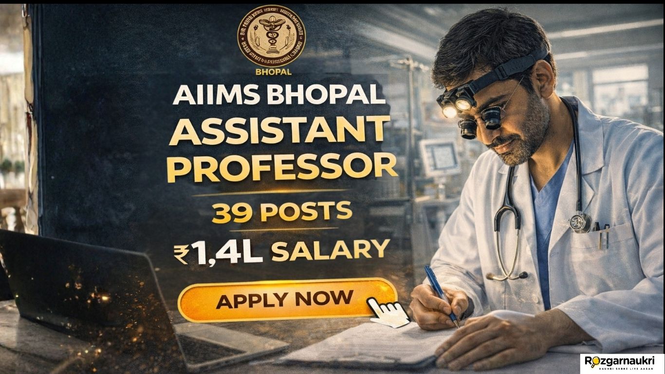 AIIMS Bhopal Assistant Professor Recruitment 2026