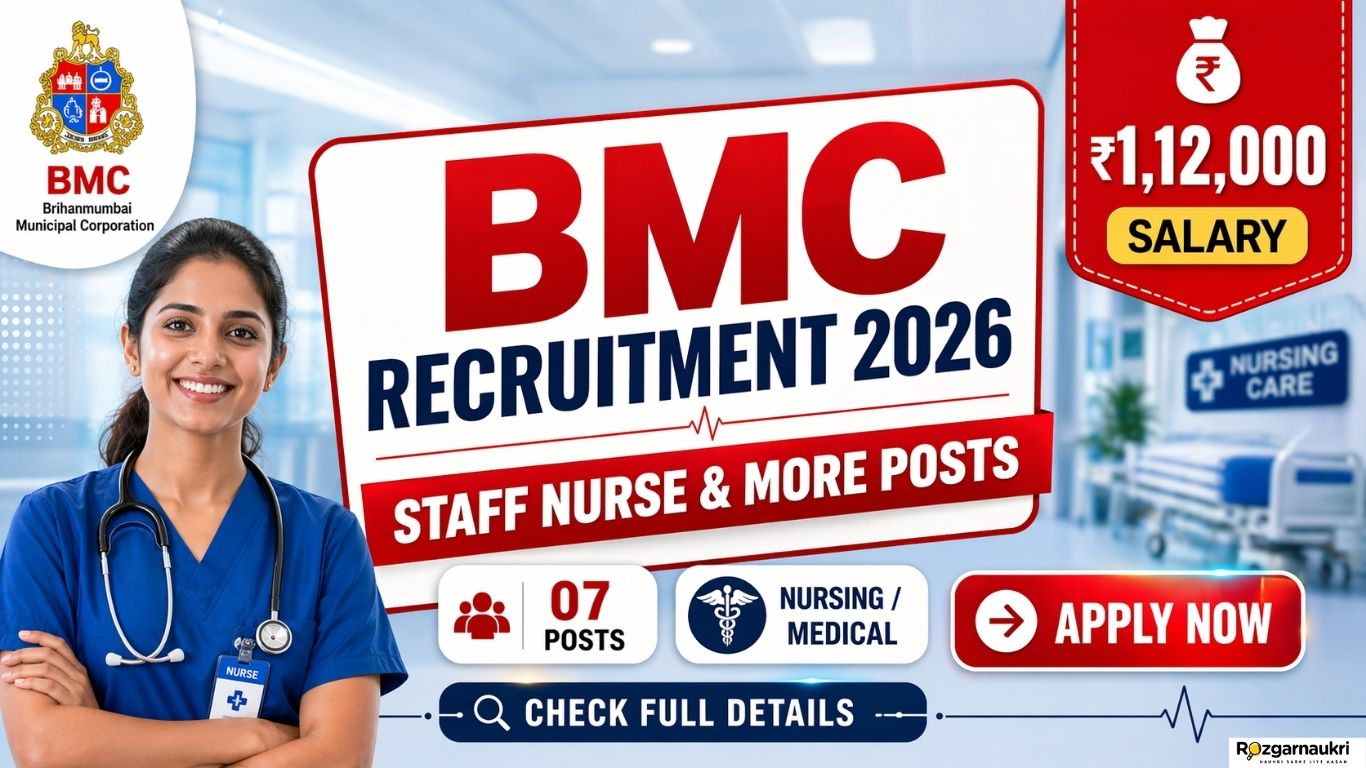 BMC Staff Nurse & More Posts Recruitment 2026