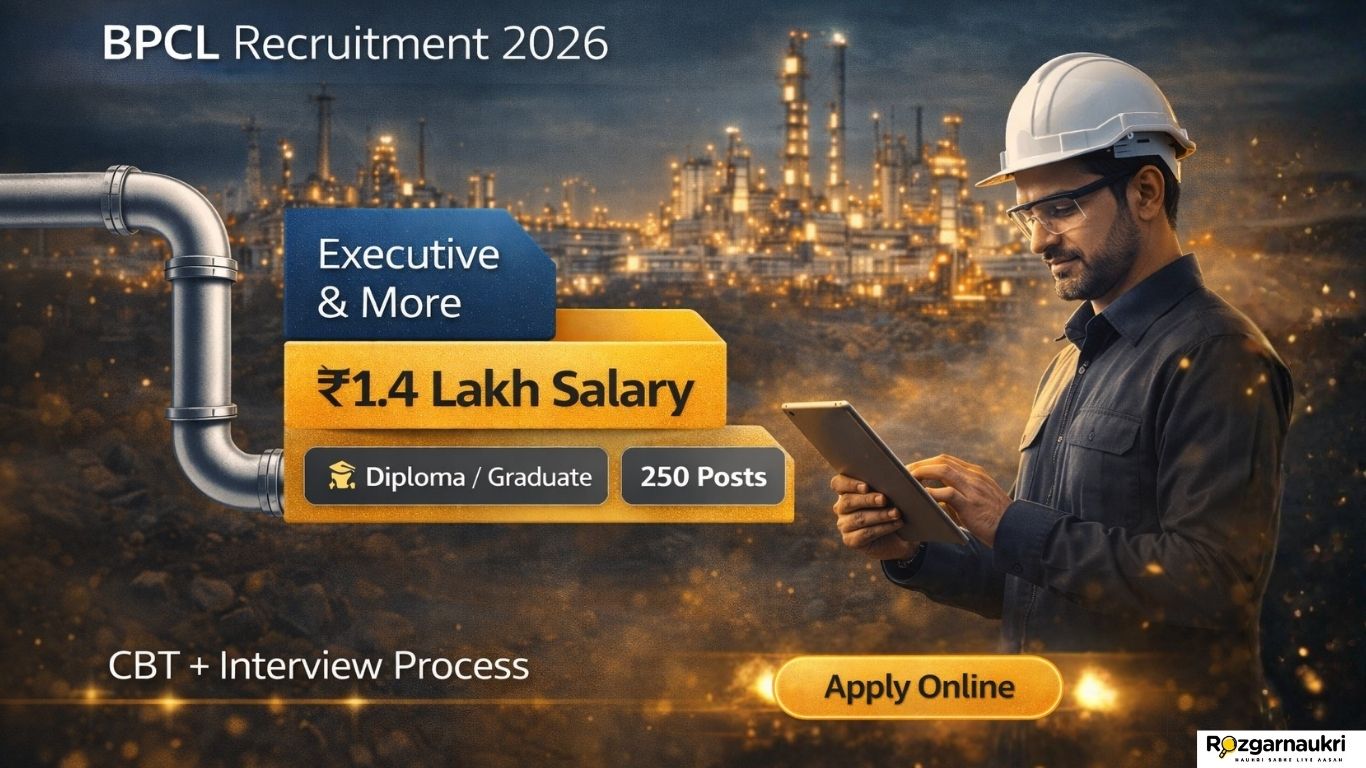 BPCL Junior Executive & More Recruitment 2026