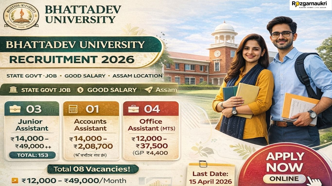 Bhattadev University Recruitment 2026