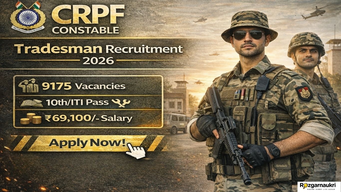 CRPF Constable Tradesman Recruitment 2026