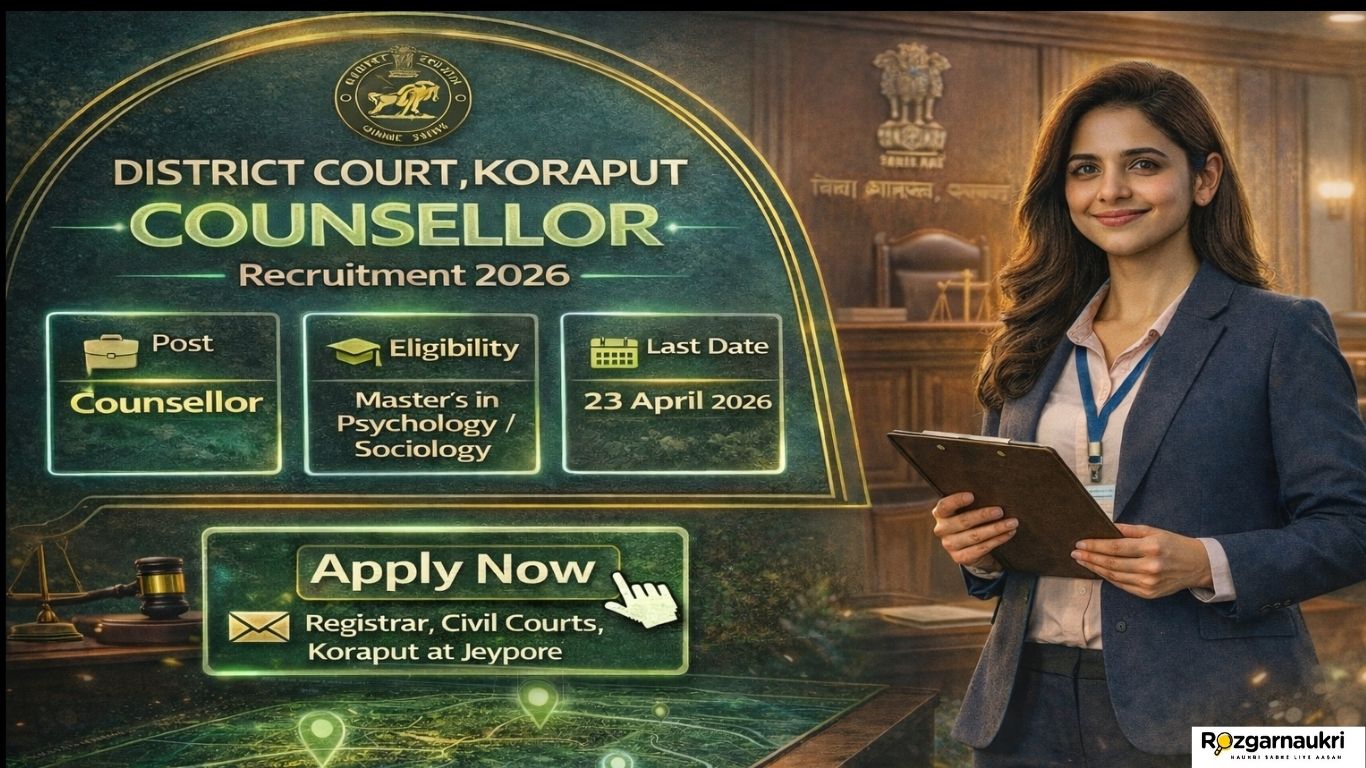 District Court Koraput Counsellor Recruitment 2026