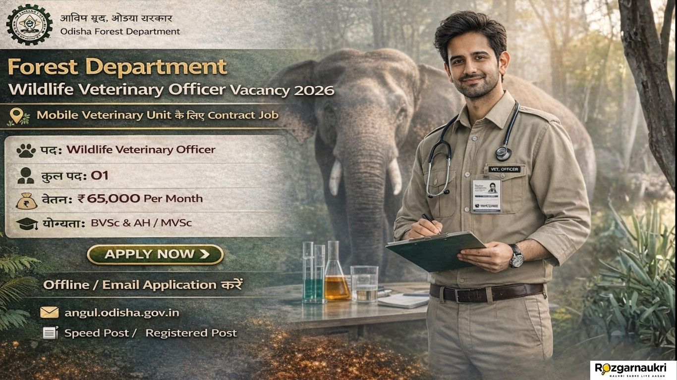 Forest Department Wildlife Veterinary Officer Vacancy 2026