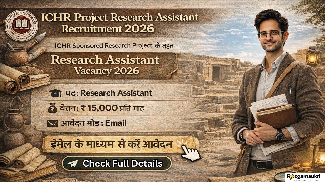 ICHR Project Research Assistant Recruitment 2026