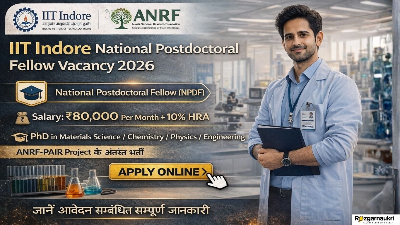IIT Indore National Postdoctoral Fellow Vacancy 2026