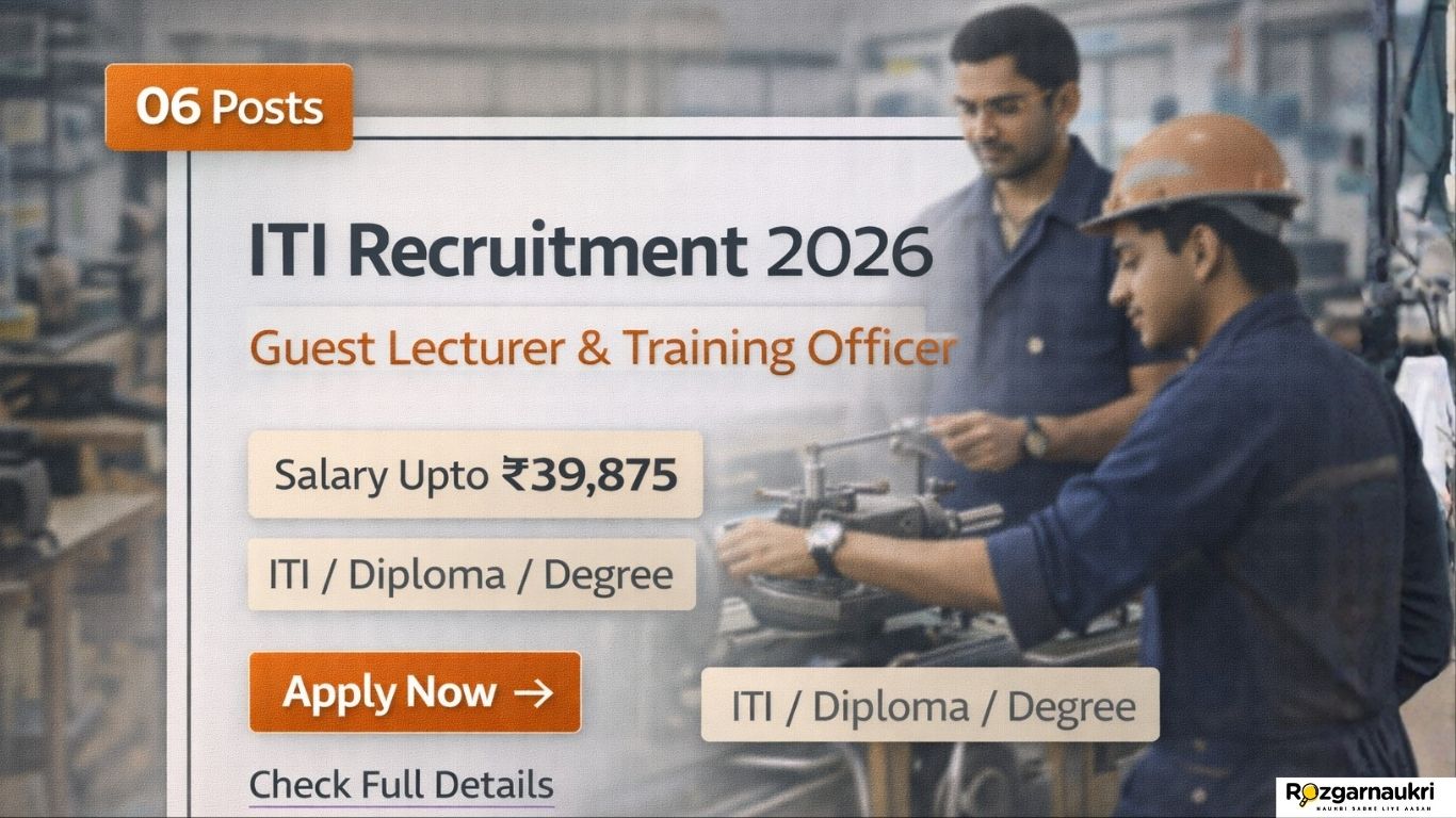 ITI Koni Bilaspur Guest Lecturer & More Vacancy