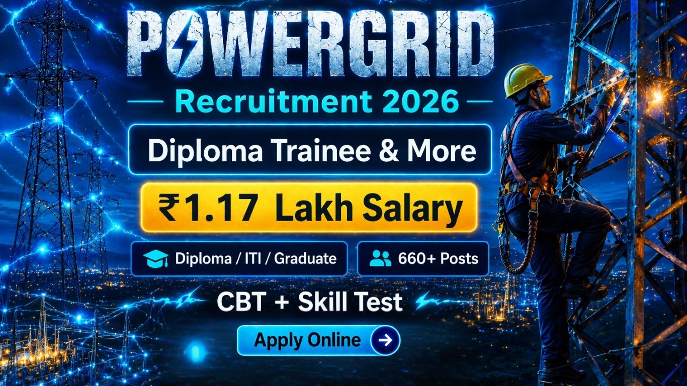 POWERGRID Diploma Trainee & More Post Vacancy 2026