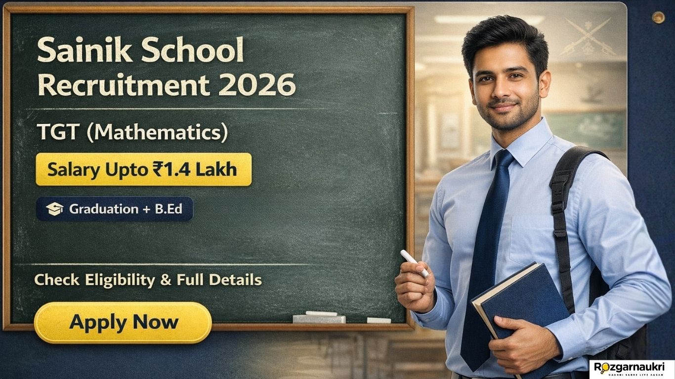 Sainik School TGT Recruitment 2026