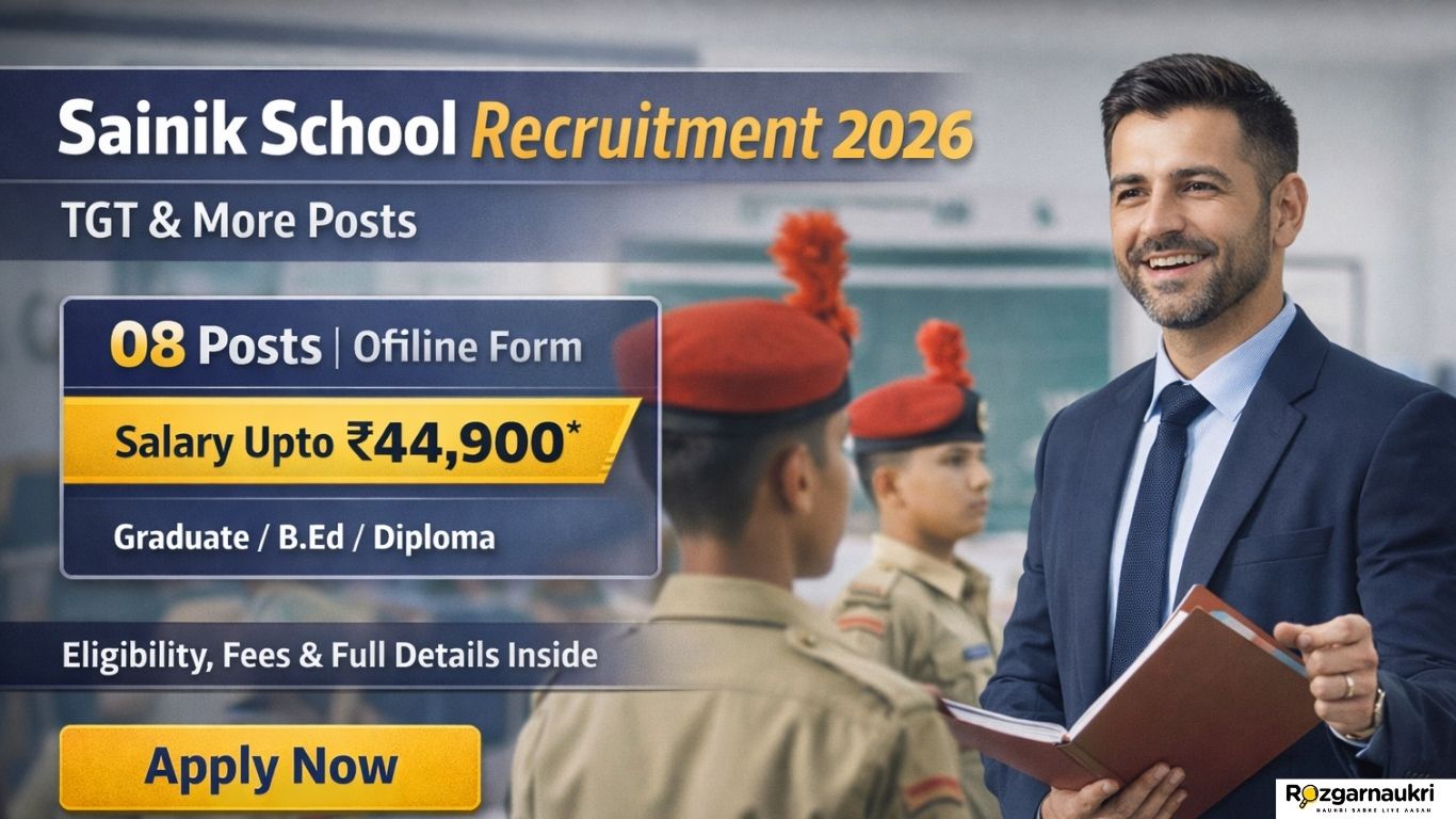 Sainik School Tilaiya TGT & More Post Recruitment 2026
