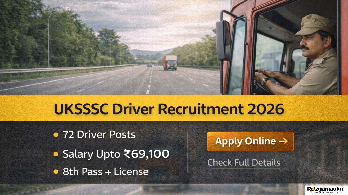 UKSSSC Driver Recruitment 2026