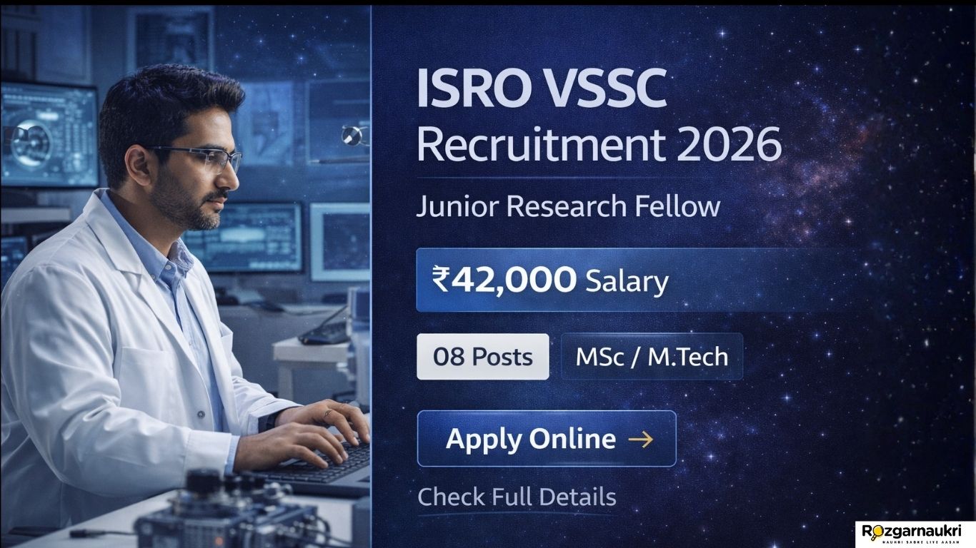 VSSC Junior Research Fellow Recruitment 2026